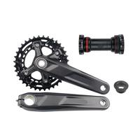 YNKJFOD Compatible avec Le Pédalier De VTT Shimano Deore FC-M5100, 10S 11S 32T, 170mm 175mm, Convient Au Support Inférieur BB52 M500 M501(170mm 26T-36T MT501)