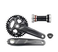 YNKJFOD Compatible avec Le Pédalier De VTT Shimano Deore FC-M5100, 10S 11S 32T, 170mm 175mm, Convient Au Support Inférieur BB52 M500 M501(170mm 26T-36T BB52)