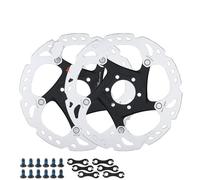 YNKJFOD Compatible avec Shimano Deore XT RT86, Rotor De Frein À Disque À 6 Boulons, Technologie Ice Point, Pièces De Vélo(RT86 160mm 2pcs)