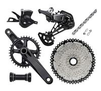 YNKJFOD Compatible for Shimano DEORE M6100, Groupe VTT 12 Vitesses 170/175mm 11-50/52T Chaîne M6100(BB92,11-50T Cassette_175MM_32T)
