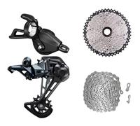YNKJFOD Compatible for Shimano SLX M7100, Groupe 1x12 Vitesses Levier De Changement De Vitesse Dérailleur Arrière M6100 Chaîne HG Cassette 46T/50T/52T(52T Set)