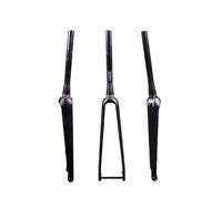 YNKJFOD Fourche De Vélo De Route en Carbone 700C, Direction Conique, Axe Traversant 100x12mm, Frein À Disque UD 140/160mm, Pièces De Rechange for Vélo