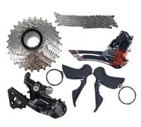 YNKJFOD Groupe Shimano 105 R7000, Transmission De Vélo De Route 2x11 Vitesses, Cassette 12-25T/11-34T, Manette De Vitesse ST-R7000, Dérailleur Arrière, Dérailleur Avant(R7000 11-32T GS)