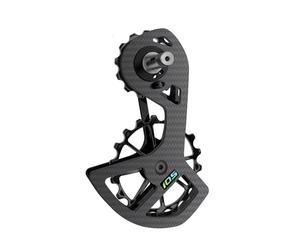 YNKJFOD Jeu De Galets De Dérailleur Arrière en Fibre De Carbone Et Roulements en Céramique for Vélo De Route(105-Black)