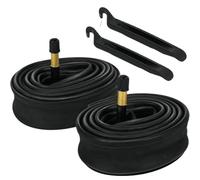 YNKJFOD Lot De 2 Chambres À Air for Vélo, Compatibles avec Pneus De 12 À 29 Po X 1,75 À 2,125 Po, avec Démonte-pneus(32MM_27.5'')