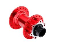 YNKJFOD Moyeu Avant De Descente VTT 20x110mm, Frein À Disque 32H/36H, Alliage D'aluminium Compatible avec Vélo Électrique, Moyeu De Vélo À Axe Traversant(Red 36H)