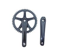 YNKJFOD Pédalier De Vélo À Pignon Fixe 49 Dents 144BCD CNC, Plateau Monovitesse en Alliage D'aluminium(NowAct Black)