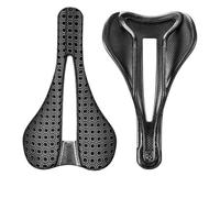 YNKJFOD Selle De Vélo en Carbone Imprimée en 3D, Rail 140mm 7x9mm, Coussin EVA, Convient Au Triathlon Route VTT Montagne Gravier Cyclisme(RT05 3D Saddle)