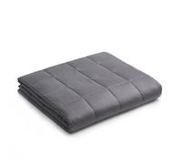 YNM Couverture lestée en coton apaisant avec housse de couette, certifiée Oeko-Tex de qualité supérieure (gris foncé, 203 cm x 220 cm, 11 kg), pour 2 personnes pour lit double et très grand lit