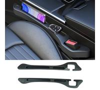 YNNBJX 2 Pièces Remplissage Siège De Voiture pour Audi Q2 SUV 2016 2017 2018 2019 2020, Siège Gap Filler Pad Bande D'écart Siège Bande Anti-Fuite Latérale,A/Black