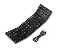 Ynnhik Clavier Portable Pliant, Clavier sans Fil Multi-Langues à Trois enlangage, Clavier Multi-systèmes pour la Frappe Multi-Langues et silencieuse