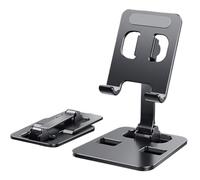 Ynnhik de téléphone Pliable - Base de Bureau Portable réglable, en Aluminium Stable | Home Office Table Accessoire Tablette Smartphone Compact Ergonomie