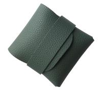 Ynnhik Étui en cuir pour préservatifs discrets, petit sac à main, pochette discrète pour protection et accessibilité, Vert, Refer to description, Unisexe