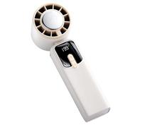 Ynnhik Handheld Bladeless Fan - Foldable Electric Portable Cooling Fan With Digital Display, Quiet Rechargeable Design | Ideal For Home Outdoor Summer Beach Vacation Travel Hiking Camping Women Men