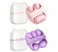 YNNHUDEEP Lot de 2 rouleaux de glace visage 2 en 1 pour le visage et les yeux, masseur de thérapie par le froid contre les gonflements, les cernes et les rides, avec boîte de rangement