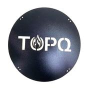 YNNI KAMADO TQCIPS Grille ronde en acier robuste pour chariots de barbecue Ynni 50,8 à 63,5 cm