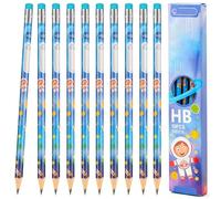 YNOUYRS 10pcs Crayon Mignon, Crayon en Bois pour Enfants, Crayons Graphite Récompenses de Fête D'enfants de Papeterie Scolaire Avec Des éléments de thème spatial