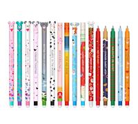 YNOUYRS Lot de stylos gel effaçables - Thèmes boule sur les extrémités pour enlever l'encre thermosensible, diamètre de la pointe 0,7 mm (16 stylos effaçables pour la Saint-Valentin)