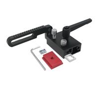 YNPQTDS Arrêt de clôture type 75, distance à onglet pour le travail du bois, d'aluminium type 75, bloc manuel réglable pour arrêt d'onglet, localisateur de piste en T verrouillable pour le