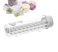 YNPQTDS Bac à glaçons pour congélateur, bac à glaçons avec couvercle - Machine à glaçons réutilisable avec retrait facile, accessoire pratique pour bars avec 18 compartiments pour whisky, bourbon,