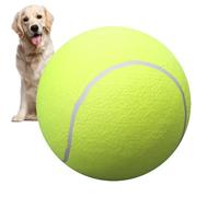 YNPQTDS Balle de tennis géante de 24 cm - Lanceur pour chien - Balles de tennis en caoutchouc - Jouet pour animaux de compagnie - Jouet pour chiens de taille moyenne et petite