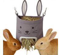 YNPQTDS Bunny Sac à foin | Distributeur de foin à suspendre, sac de rangement, porte-foin pour chinchillas, hamsters, accessoires de cage pour petits animaux