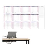 YNPQTDS Calendrier mural effaçable à sec, calendrier mural effaçable à sec, 80 x 150 cm, tableau blanc rappel mural, effaçable, grand calendrier réutilisable pour le lieu de travail