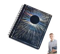 YNPQTDS Carnet à spirale - Planificateur lunaire 2025 Many Moons, planificateur spatial astrologique avec phases de lune, planificateur lunaire magique pour sorcières, planificateur 2025 avec tarot