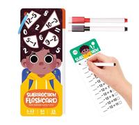YNPQTDS Cartes de Mathématiques,Jeux pour Développement Mathématique Précoce,Cartes Flash pour L Addition Et La Soustraction - pour l'École à la Maison, l'École Primaire et Les Voyages
