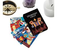 YNPQTDS Cartes de tarot pour débutants, jeu de divination du destin | Cartes de divertissement Oracle - Pour la famille, les débutants, les enfants, les adolescents, les adultes, les vacances, les