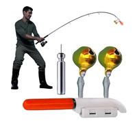 YNPQTDS Clip lumineux pour canne à pêche | Bâtons lumineux étanches | Détecteur de poissons rechargeable Bâton lumineux stable pour adultes amateurs professionnels