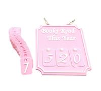 YNPQTDS Compteur de livres - Comptoir de livres imprimé 3D pour affichage d'objectifs de lecture - Accessoire de bibliothèque imprimé 3D pour les fans de littéraire, les amoureux, les lecteurs, les