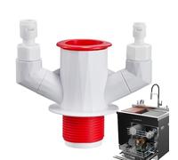 YNPQTDS Connecteur De Tuyau D'Évacuation,Accessoires Multi-Usages 3 Voies - Bouchons Étanches Anti-Odeurs | Pour Salle De Bain Cuisine Lave-vaisseur Adoucisseur D'eau Descentes Maison