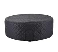 YNPQTDS Couverture Isolante pour Spa Gonflable, Protecteur Thermique Isolé, Housse d'hiver Pliable pour Bain À Remous, pour Spa Gonflable 145 cm Hiver Jardin Terrasse Maison