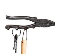 YNPQTDS Crochet en fonte - Forme de pince vintage - Support mural décoratif - Pour propriétaires de maison, bricoleurs, mécaniciens, travailleurs du bois, garage, atelier, entrepreneurs agriculteurs