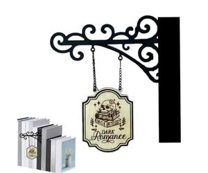 YNPQTDS Décor De Livres pour Étagère | Panneaux Décor Bibliothèque | Accessoires du Lecteur Bibliophile Art Mural Décoration Maison Salle De Classe Halloween Hommes Femmes Bibliothécaire
