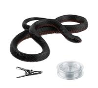 YNPQTDS Faux serpent | Serpent à clipser en silicone pour plaisanteries | Kit de farces en silicone avec fermeture à clip pour golf et blagues - Pour Halloween, poisson d'avril et anniversaires