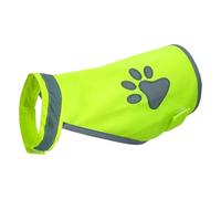 YNPQTDS Gilet réfléchissant de sécurité pour chien - Vêtement fluorescent avec motif de patte pour animaux de petite, moyenne et grande race, activités de nuit en plein air