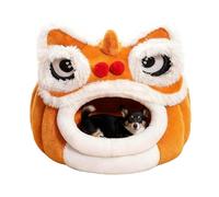 YNPQTDS Grotte pour chat, tunnel doux et confortable en forme de lion, maison pour chat pour l'intérieur - Pour dormir en hiver ainsi que pour l'extérieur, la maison, les voyages, la chambre et le