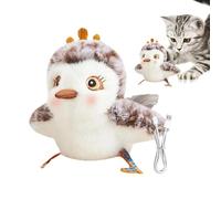 YNPQTDS Jouet pour chat en forme d'oiseau simulé - Jouets interactifs pour chat - Jouet couineur interactif rechargeable - Fournitures créatives et amusantes pour chaton, exercice