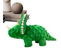 YNPQTDS Jouets couineurs pour chien - Jouet à mâcher en forme de dents de chiot - Jouet en peluche mignon en forme de dinosaure, accessoires amusants pour chiots, chiens de petite taille, chiens de