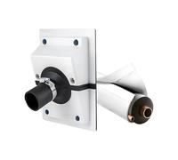 YNPQTDS Kit de couverture de ligne de ventilation murale HVAC - Fixation facile pour tuyau réfrigérant, salon, cuisine, maison, intérieur et extérieur, entrepreneurs de construction