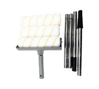 YNPQTDS Kit de rouleau de peinture professionnel, applicateur de pinceau confortable avec perche d'extension pour rénovation de pièce, projets artistiques, meubles, espaces commerciaux, amélioration