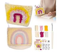 YNPQTDS Kit de Tissage au Crochet | Set d'Accessoires de Crochet avec Trousse à Crayons,Kit de Loisir Créatif au | Pour Adolescents Adultes Maison Atelier Loisirs Créatifs