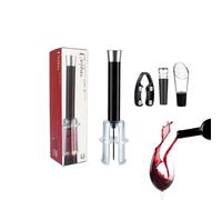 YNPQTDS Kit ouvre-vin rouge multifonction, ouvre-vin avec pompe à air, kit ouvre-vin multifonction, pratique, cadeau parfait pour le vin, outils d'ouverture de vin, 19,5 x 5,5 cm