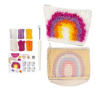 YNPQTDS Kits de Crochet à Bouclettes pour,Trousse À Crayons Avec Outils Et Accessoires Pour Le Crochetage | Accessoires pour Artisanat du Tissage au Crochet,Pour Adolescents Adultes Maison Atelier