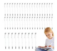 YNPQTDS Lot de 50 stylos à bille signature en métal | Accessoires d'écriture multifonctionnels et élégants avec clip argenté pour hommes d'affaires, étudiants, enseignants et professionnels, pour une
