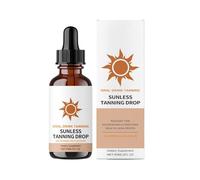 YNPQTDS Lotion Auto-Bronzante,60ml Fluide Auto-Bronzant Voyage - Huile Bronzante Rapide pour Corps Visage et Jambes Quotidien Hommes Femmes Voyage Extérieur Plage Vacances Maison