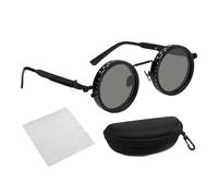 YNPQTDS Lunettes De Soleil Polarisees Rondes A Teinte Reglable | Avec Réglage De 1 À 9 Niveaux Pour Pêche - Lunettes À Teinte Réglable Mixte Offrant Une Protection UV400 Pour Le Sport Extérieur Comme