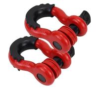 YNPQTDS Manille de récupération d'attelage de remorque, robuste tout-terrain, charge de rupture de 18 999 kg, grande manille en étrier avec disque de protection pour voiture